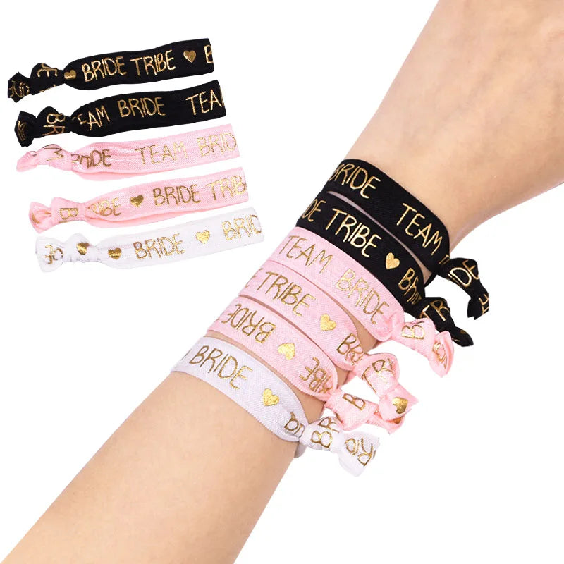 6/11 pièces bracelets de fête d'enterrement de vie de jeune fille