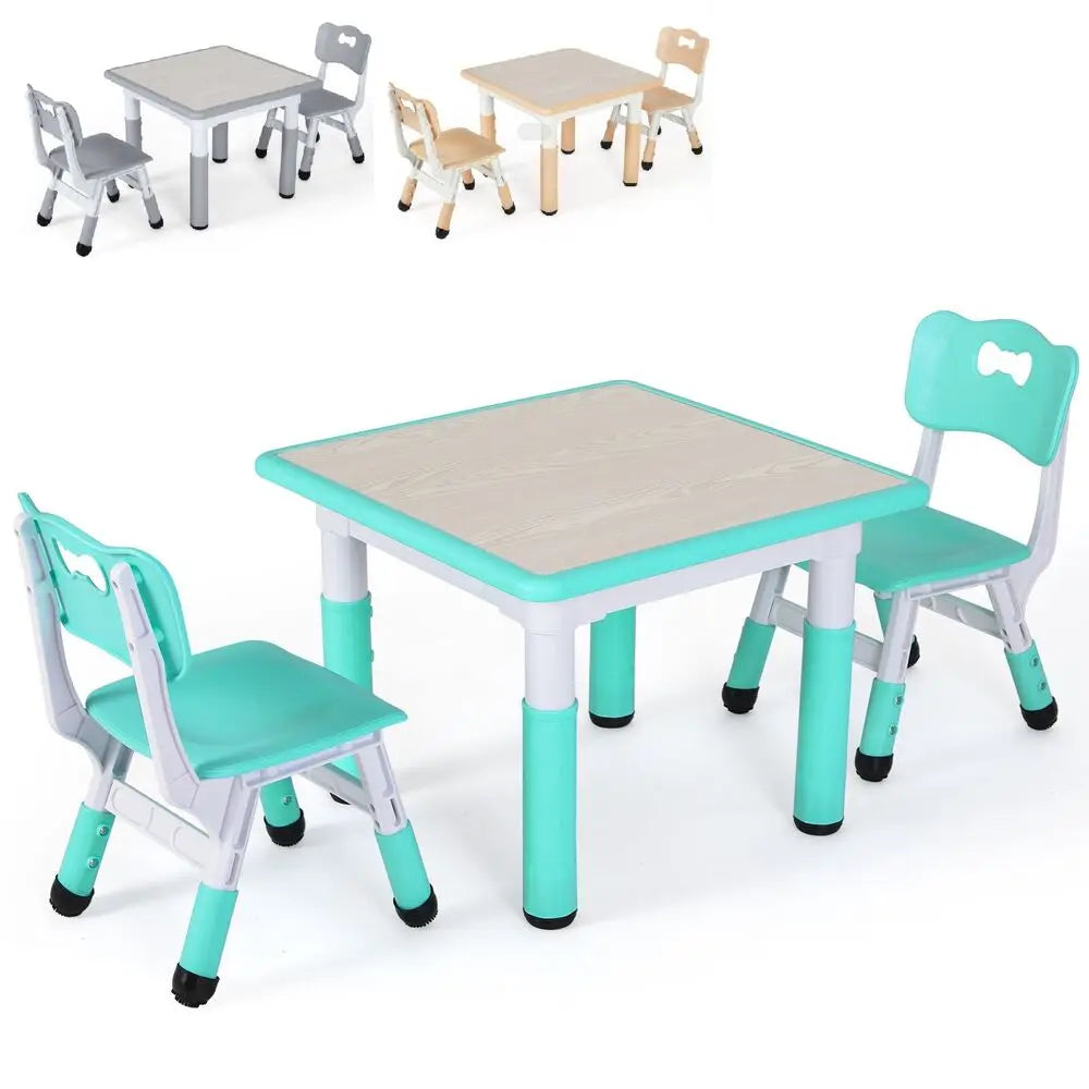 Ensemble de table et 2 chaises réglables pour enfants